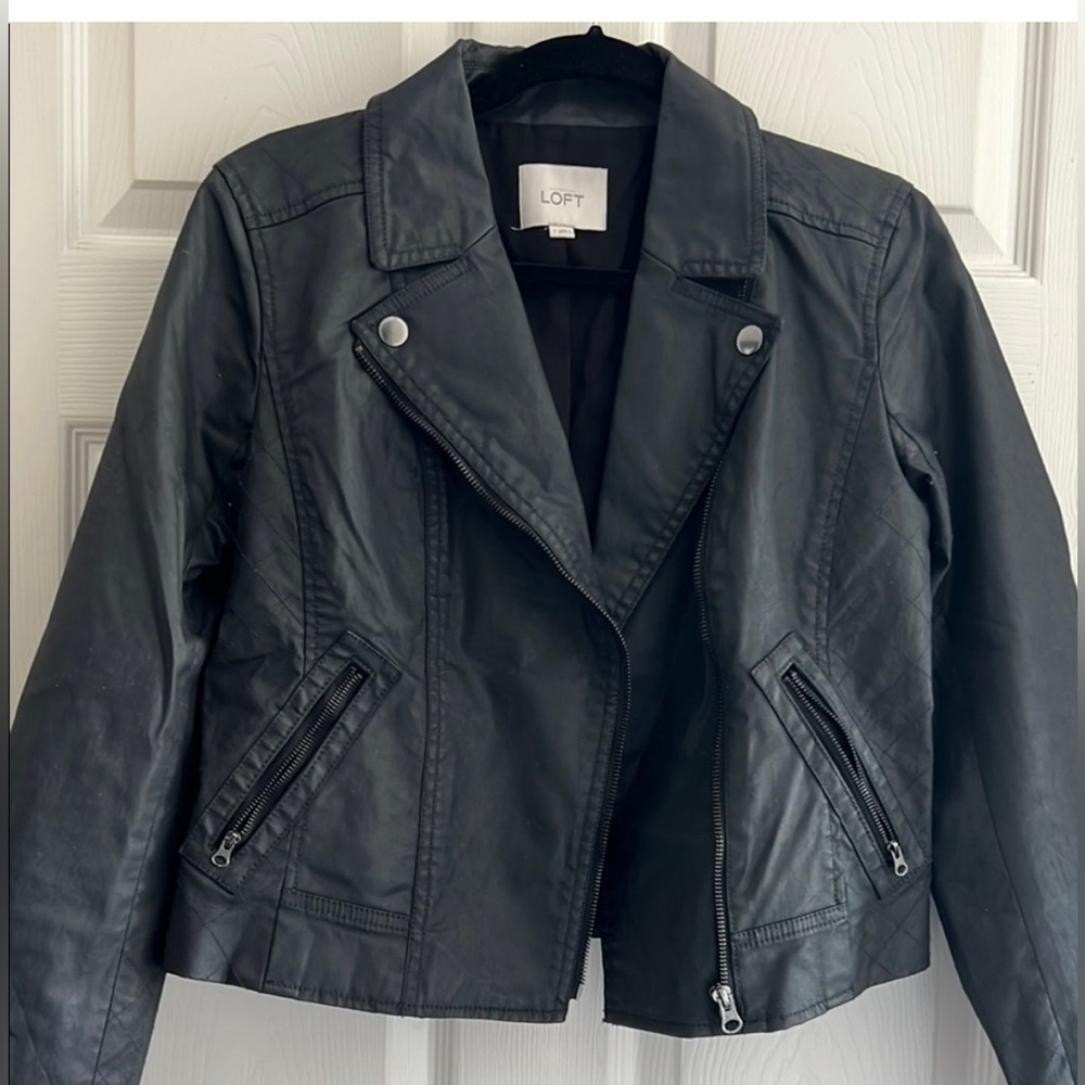 LOFT Black Motorcycle Jacket
